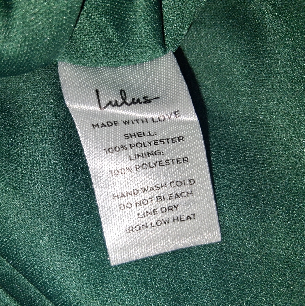 NWT Lulus Size Medium Emerald Sequin Faux Wrap Bodycon Homecoming Dress! - Picture 10 of 16